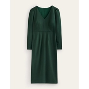 Boden连衣裙圆柱形版型下垂V领设计针织裙英国进口女装2023年秋新