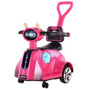 高档儿童电动遥控车摇摇车四轮汽，车手推瓦力，车男女宝宝玩具童车可