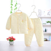 婴儿套装秋冬薄棉衣，男女宝宝0-2岁保暖衣新生儿棉袄冬装加厚纯棉