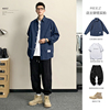 reez店主穿搭高品质衬衫男长袖日系春季重磅加厚工装休闲外套