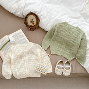 婴儿镂空外套纯棉夏季薄款空调开衫女宝宝针织，洋气上衣防晒衣春秋