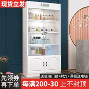 化妆品展示柜多层展示架带锁玻璃门货架产品陈列柜美容院柜子