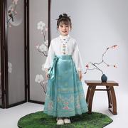 三月三民族服装幼儿园儿童马面裙女汉族唐装舞蹈演出衣服春款学生