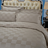 酒店全棉床单三四件套宾馆床上用品60支贡缎提花被套被罩纯棉套件