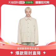 香港直邮潮奢 Wooyoungmi 男士灰白色口袋衬衫