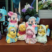 香港迪士尼布偶娃娃小猪维尼米奇妮布鲁托辛巴卡通可爱襁褓毛公仔