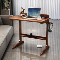 懒人笔记本电脑桌可移动办公桌家用沙发边桌宿舍卧室床头书桌实木