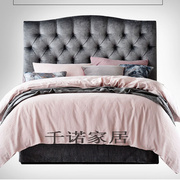 简约现代小户型床布艺床软包床新古典欧式拉点软床1.81.5ob01