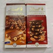 瑞士莲lindtlindor焦糖，牛奶白巧杏仁榛子酒心巧克力100g黑巧夹心