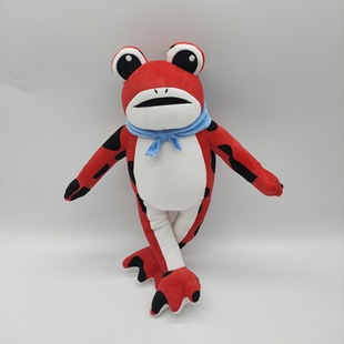 武汉欢乐谷蛤蟆玩偶，壳马红色癞蛤蟆公仔葫芦娃，毛绒青蛙牛蛙玩具