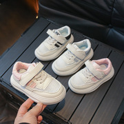 2女宝小白鞋1-3岁单网面透气4男宝宝板鞋，2024年夏季儿童运动跑鞋
