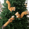 圣诞节2023装饰品仿真可爱松鼠圣诞树创意玩偶公仔摆件小挂饰