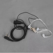 对讲机耳机耳麦空气导管，防辐射透明耳线建伍宝峰通用型入耳式
