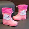 女童雨鞋松紧口防水防滑卡通，兔子雨靴女孩子幼儿园小学生水鞋胶鞋