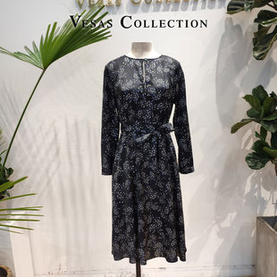 Vesas Collection唯尚女装 连衣裙款 碎花连衣裙 显瘦 D1156