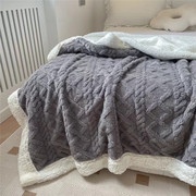 毛毯加厚冬季珊瑚绒被子毯单人宿舍学生法兰绒毛毯沙发办公室午睡