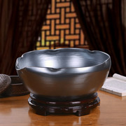 陶瓷睡碗莲荷花盆缸专用一叶莲，铜钱草水培，养鱼无孔创意特大号花盆