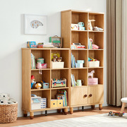 简约现代儿童书架置物架书柜，落地简易架客厅，收纳柜子kn1x林氏木业