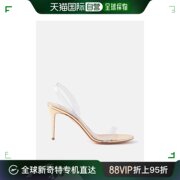 香港直邮潮奢 AQUAZZURA 女士 So 85 PVC 裸色凉鞋