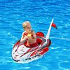 儿童游泳坐圈带喷水男女童宝宝打水仗戏水卡通赛车飞船水上泳圈