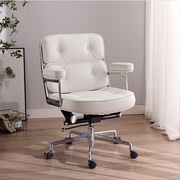 人体工程学椅子商务，真皮办公椅轻奢简约电脑椅人体工学椅