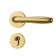 金色门锁室内卧室北欧磁吸静音分体门锁房门家用门把手锁具门锁