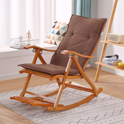 躺椅垫子四季通用棉麻藤椅坐垫靠垫一体夏季午休摇摇椅折叠椅坐垫