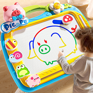 超大儿童画画板磁性写字涂鸦板，彩色家用可擦小孩，幼儿3岁玩具宝宝