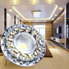 水晶射灯嵌入式彩色筒灯，三色led客厅餐厅卧室欧式洞灯牛眼灯孔灯