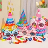 生日装饰场景布置派对，眼镜帽子宝宝周岁儿童女孩，装扮道具头饰蛋糕