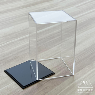 亚克力盒子板材加工透明展示盒高透明防尘罩子，定制方形收纳盒