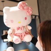 正版hellokitty猫毛绒玩具创意凯蒂猫公仔情人节玩偶女生生日礼物