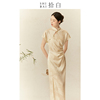 shibai拾白新中式连衣裙国风女装提花，高端优雅日常改良旗袍年轻款