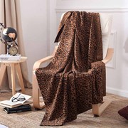 北欧豹纹全棉针织毛毯家用软装床尾巾卧室空调办公室午睡沙发盖毯