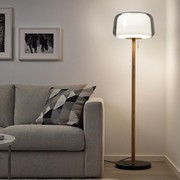 丹麦北欧简约创意落地灯客厅卧室，氛围床头艺术玻璃大理石立式台灯