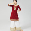 依曼印度服饰女纯棉刺绣工艺旁遮蔽比秋冬长衫传统民族风巴基斯坦