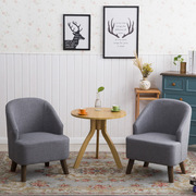 实木布艺阳台桌椅，组合休闲椅卧室椅庭院，桌椅餐椅现代简约椅创意