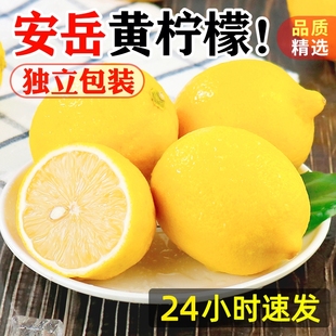 安岳黄柠檬新鲜5斤装当季整箱水果皮薄香水青尤力克柠檬鲜果