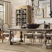 美式旧做实木餐桌loft复古会议桌欧式办公桌法式轻奢工作台长桌子