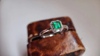 纯天然哥伦比亚祖母绿戒指，方3*3mm925纯银精工镶嵌