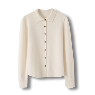 款内蒙原厂纯山羊绒，衬衣开衫纯色，开衫打底外套高品质