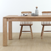 白蜡木厚实用料、桌腿粗壮更稳固、环保涂装
