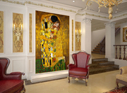 大型壁画定制欧式油画抽象人物艺术客厅玄关走廊酒店餐厅背景墙