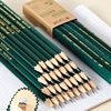 绿色铅笔2b铅笔考试专用hb书写铅笔无铅毒小学生幼儿园儿童学习用办公削笔器