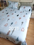 定制竹纤维老粗布软凉席床单，三件套230250夏季简约清新凉席床品套