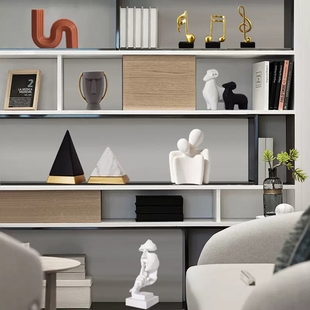北欧简约现代创意抽象人物雕塑摆件办公室客厅电视柜酒柜软装饰品
