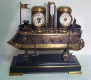 钟表 仿古机械钟 古典工艺座钟 欧式一帆风顺古船钟