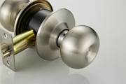 金色球形门锁钢色圆形通道锁，无反锁不带钥匙卫生间锁老人房