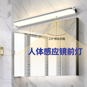 人体感应镜前灯led浴室，卫生间免打孔现代简约镜柜专用镜子灯
