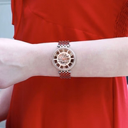 STUHRLING施图灵进口满天星自动机械镶钻手表女时尚休闲手表